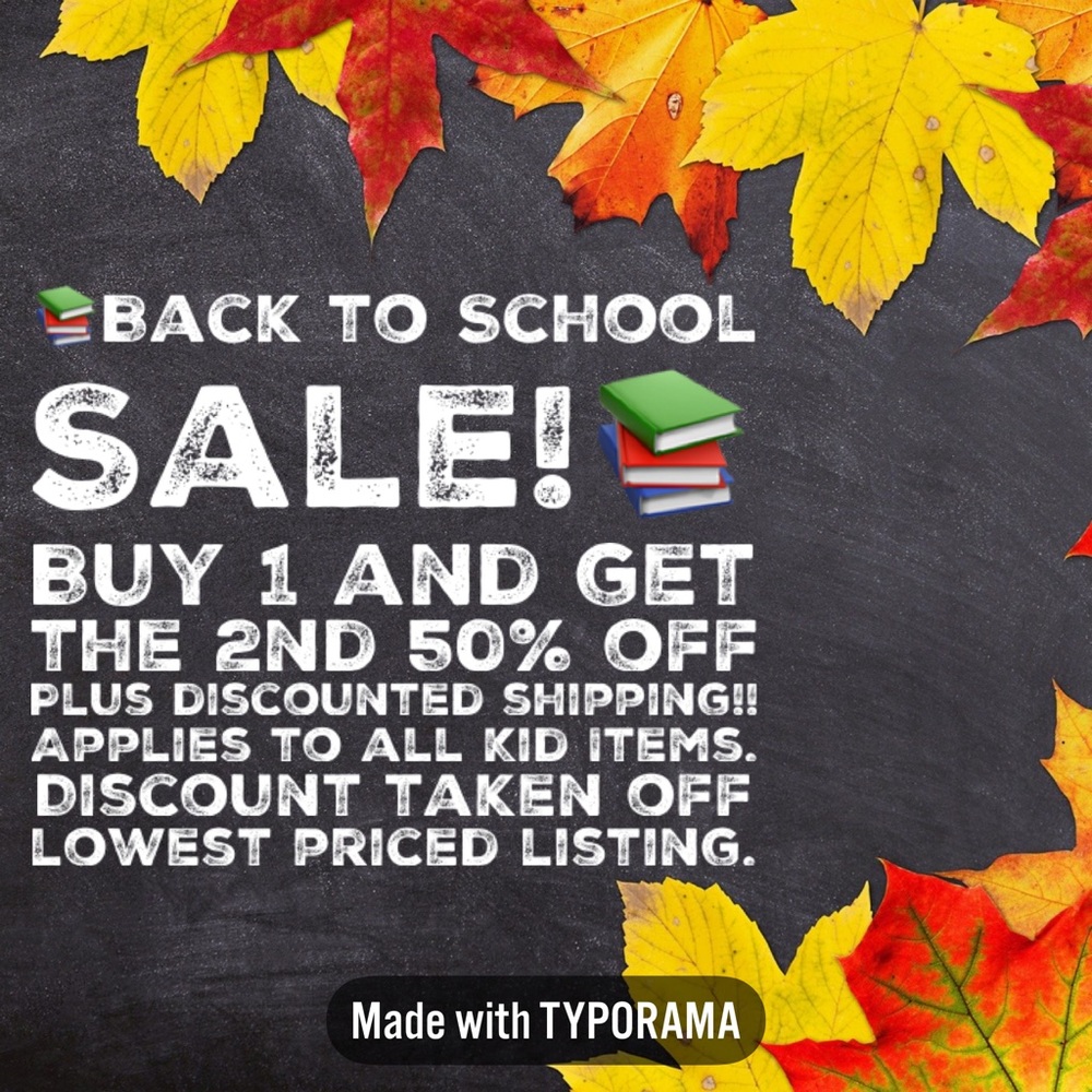 📚BACK TO SCHOOL SALE!!📚